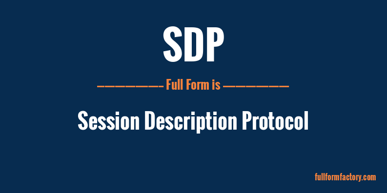 sdp-full-form