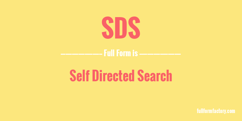 sds-full-form