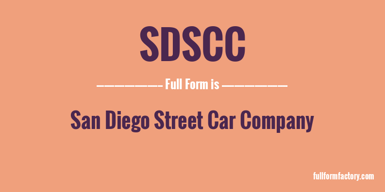 sdscc-full-form
