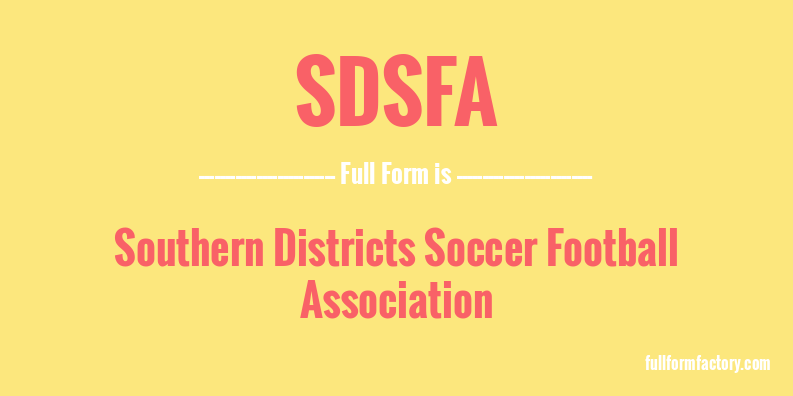 sdsfa-full-form