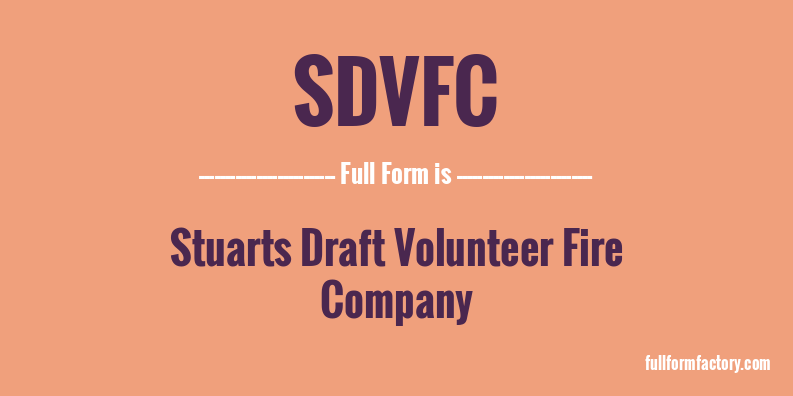 sdvfc-full-form