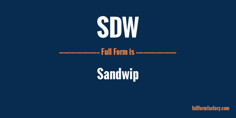 sdw-full-form