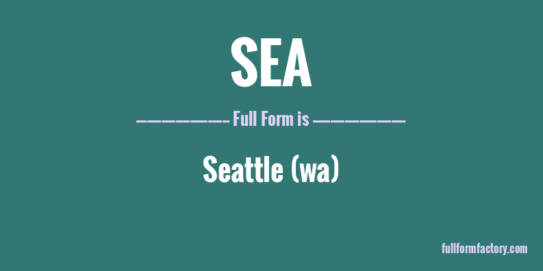 sea-full-form