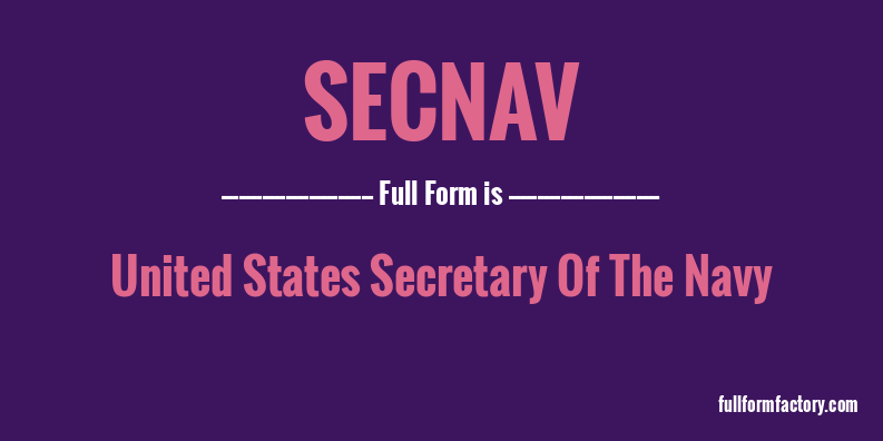 secnav-full-form
