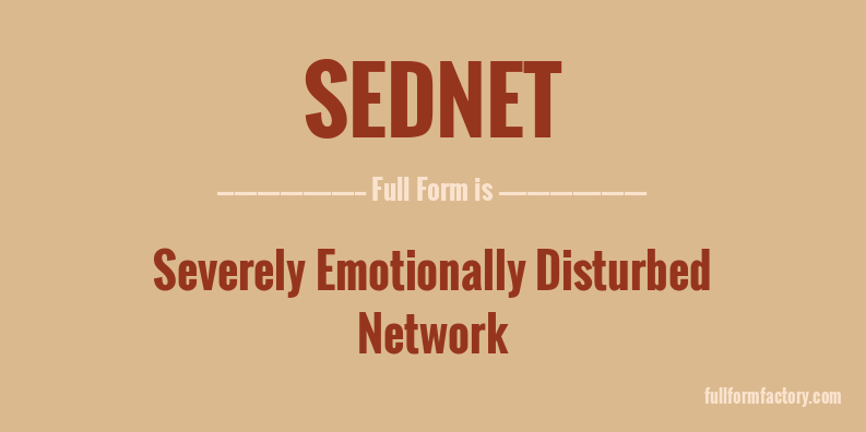 sednet-full-form