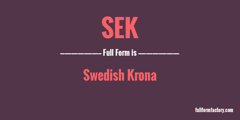 sek-full-form