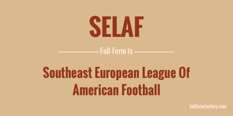 selaf-full-form