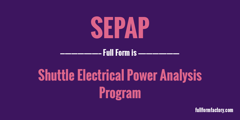 sepap-full-form