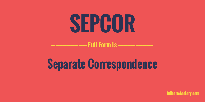 sepcor-full-form