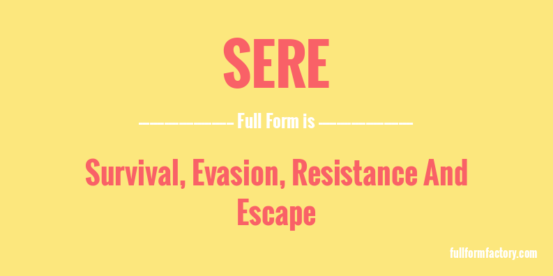 sere-full-form