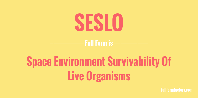 seslo-full-form