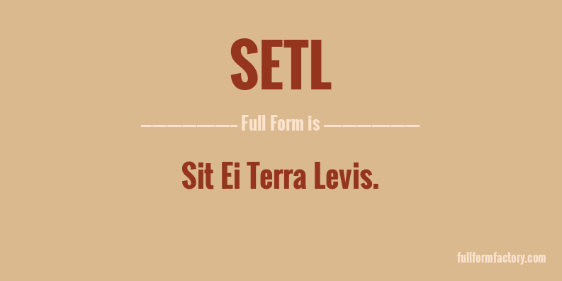 setl-full-form