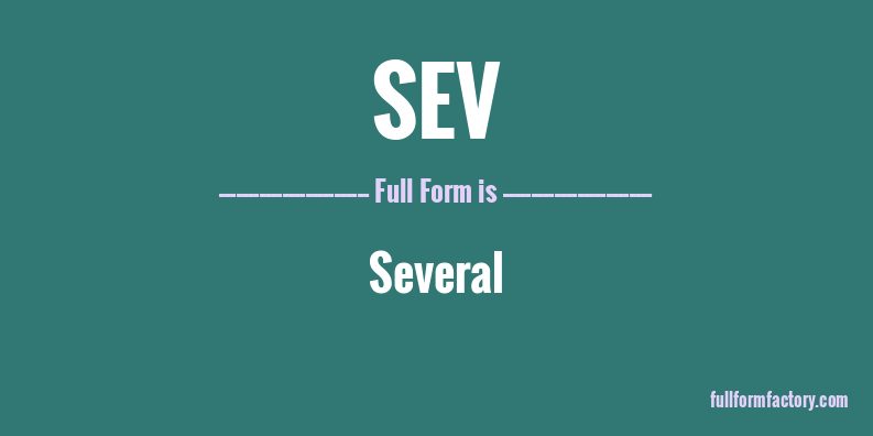 sev-full-form