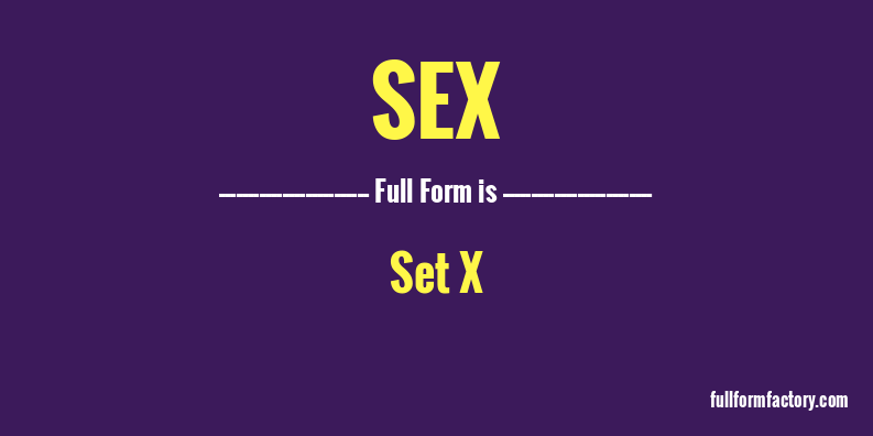 sex-full-form