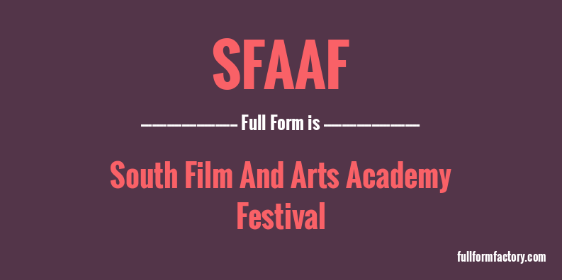 sfaaf-full-form