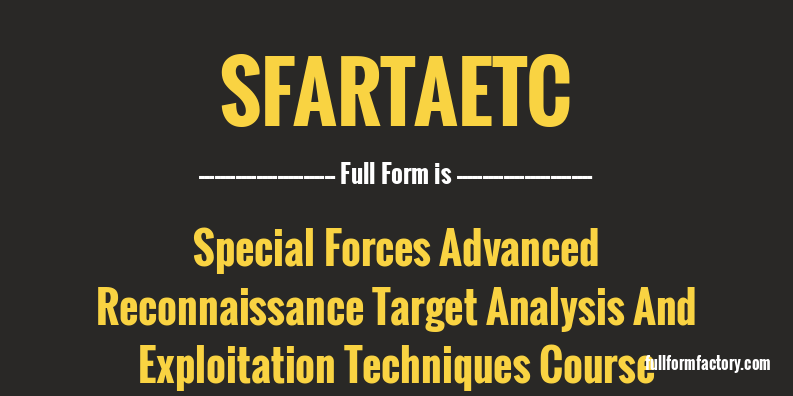 sfartaetc-full-form