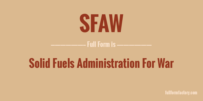 sfaw-full-form