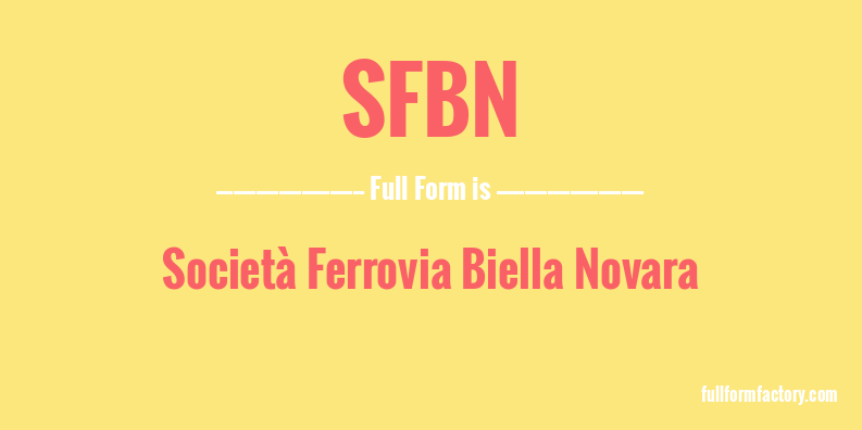 sfbn-full-form
