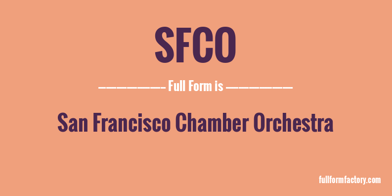 sfco-full-form