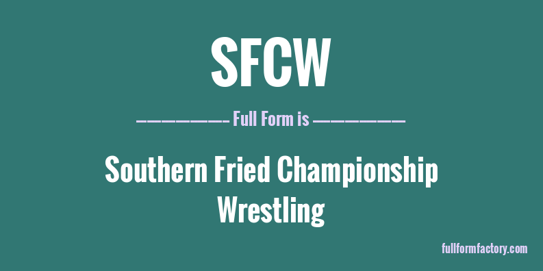 sfcw-full-form