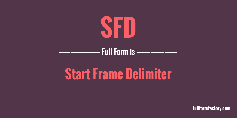 sfd-full-form