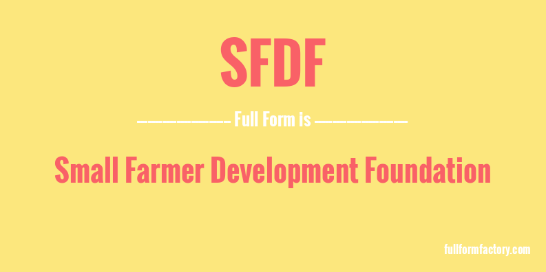 sfdf-full-form
