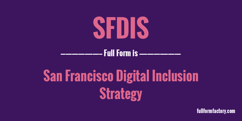 sfdis-full-form