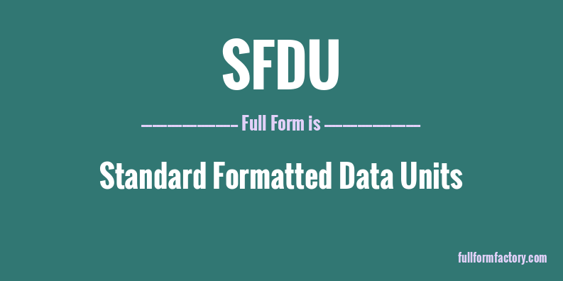 sfdu-full-form