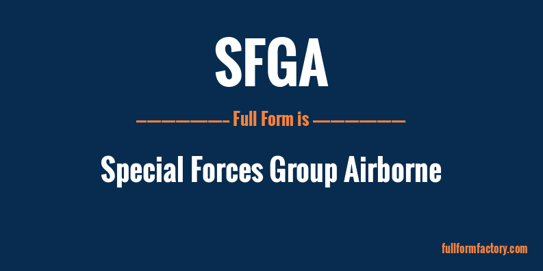 sfga-full-form