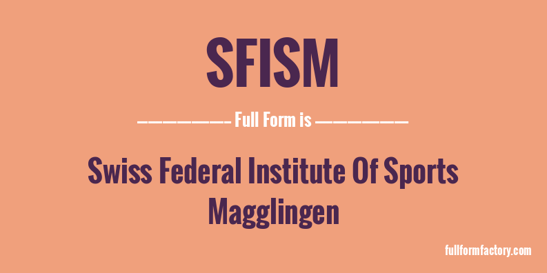 sfism-full-form