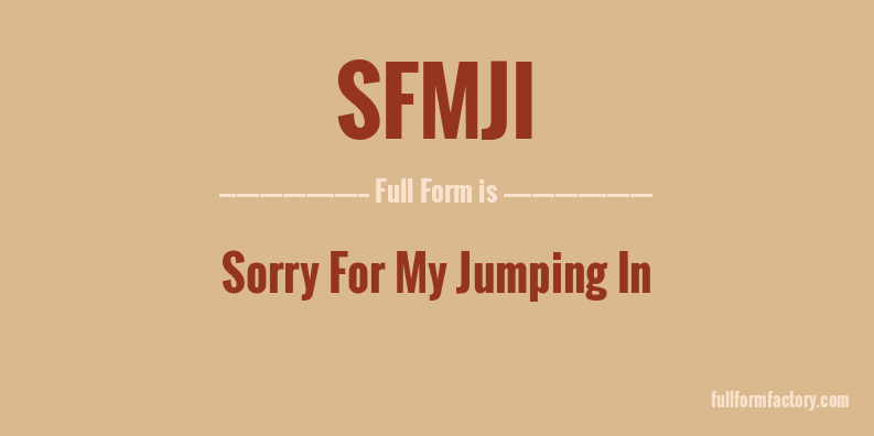 sfmji-full-form