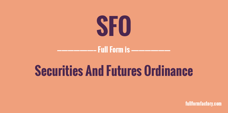 sfo-full-form