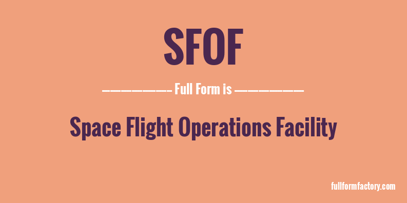 sfof-full-form