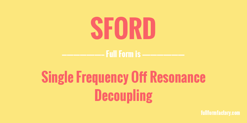 sford-full-form