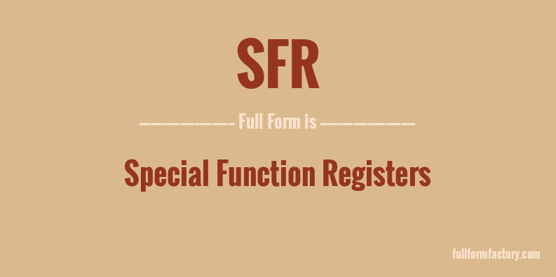 sfr-full-form