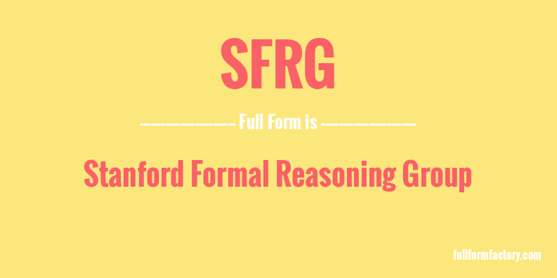 sfrg-full-form