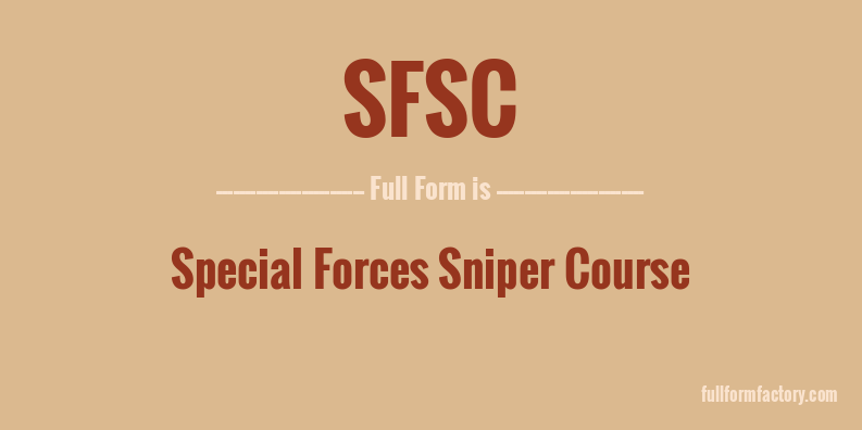 sfsc-full-form