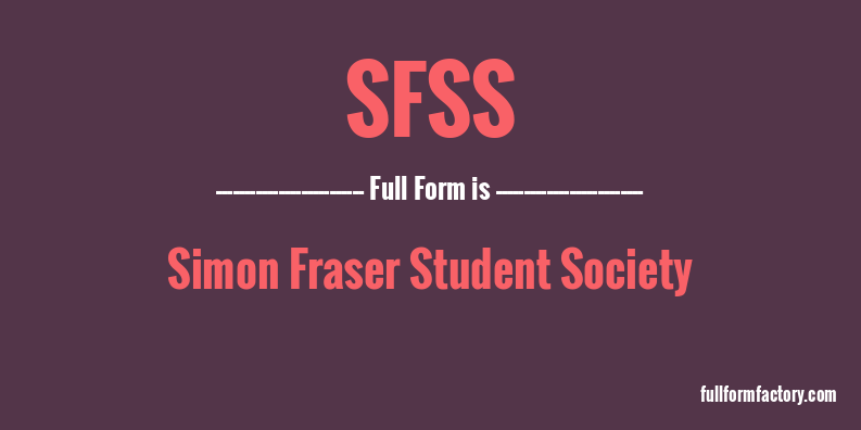 sfss-full-form