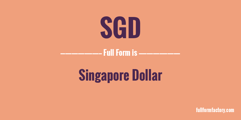 sgd-full-form