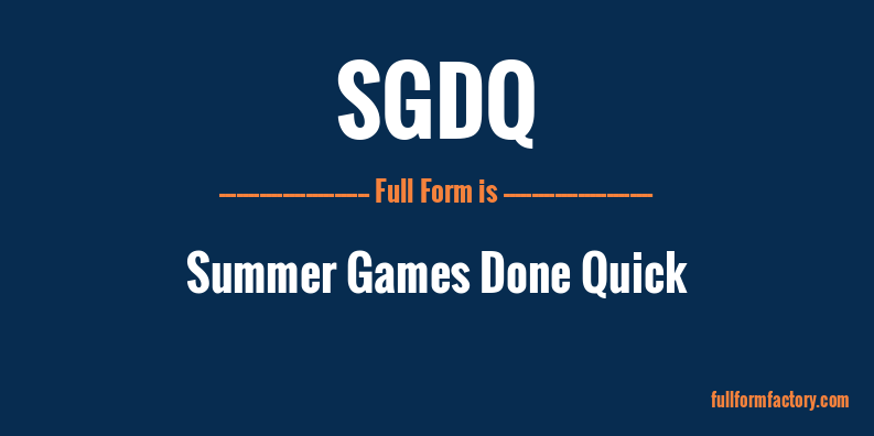 sgdq-full-form