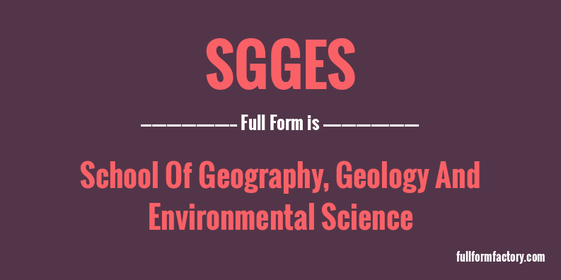 sgges-full-form