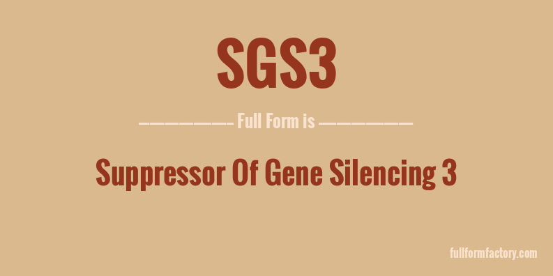 sgs3-full-form
