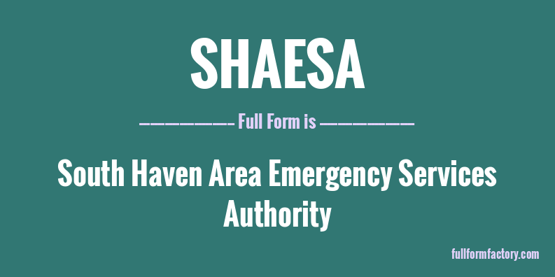 shaesa-full-form