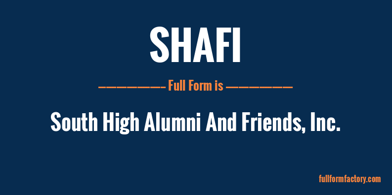 shafi-full-form