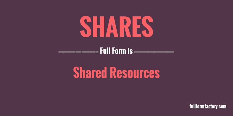 shares-full-form