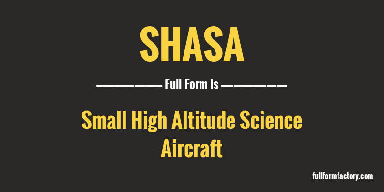 shasa-full-form