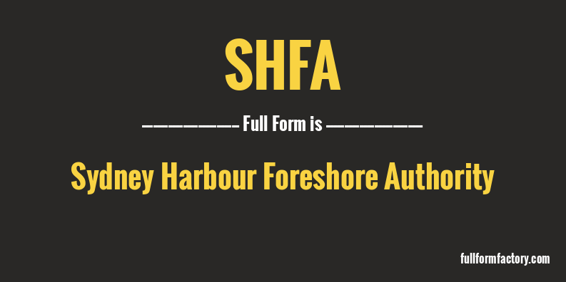 shfa-full-form