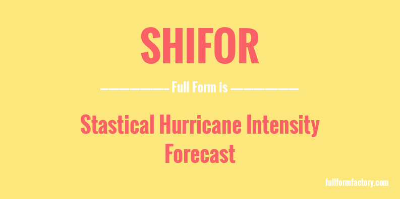 shifor-full-form