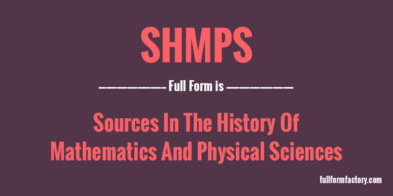 shmps-full-form