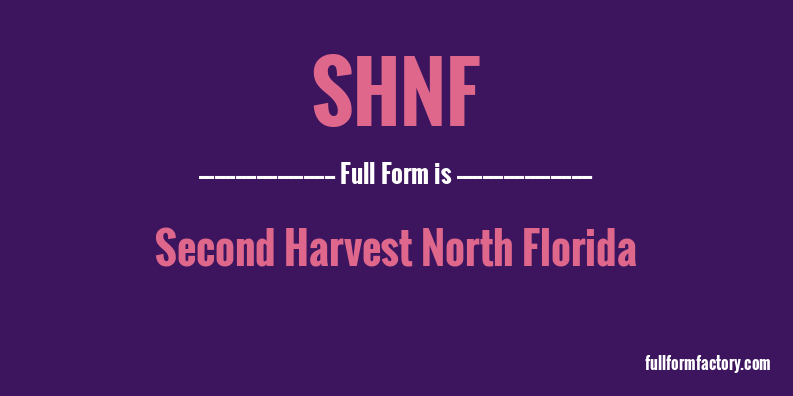 shnf-full-form